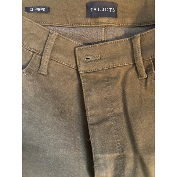 Talbots Olive Green jeans Jeggings – Size 12 EUC - Picture 2 of 7